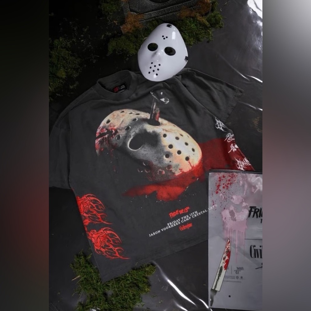 Civil Regime Friday The 13Th Jason Shirt Rare